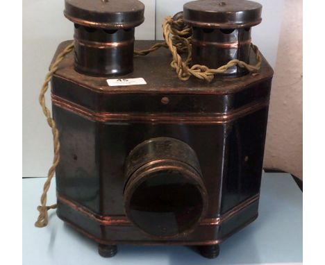 Vintage Magic lantern-Early 1900's the radioptican, post card  projector by H.C.White, USA-two electric bulbs nice condition