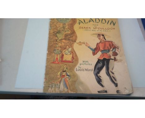 Vintage 'Uncle Mac Book'-paper back, 'Aladdin' told by Derek Mc Culloch (Uncle Mac of the BBC), illustrated by Louis Ward