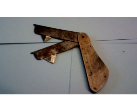 Vintage farriers Hoe Knife-Boswick-cast steel - early 1880's Bone Head