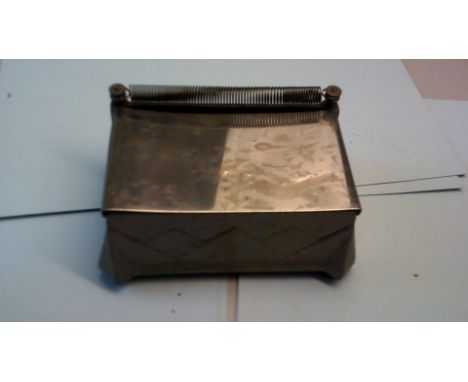 Vintage Boot and shoe cleaner in a delightful silver box