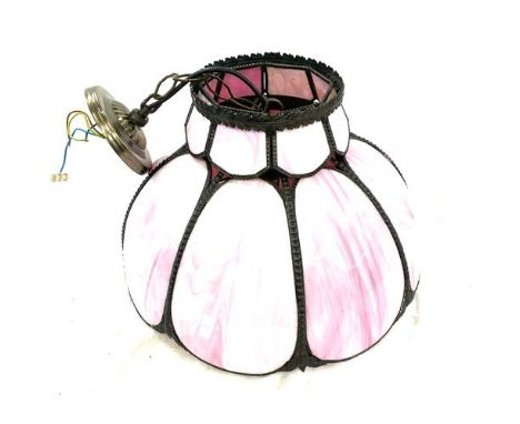 Large vintage light shade diameter approx 18" 2 Wall hanging light shades 