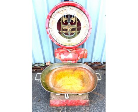 Set of large potato scales originally from Melton cattle market 