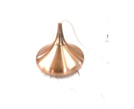 Vintage 70s Onion shaped ceiling light measures approx 16" diameter 13" tall 
