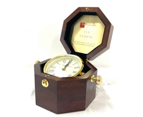 Howard Miller Gimbal dial table clock, presented by TA associates 