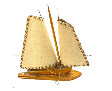 Vintage retro yacht light measures approx 18" tall 17" wide 