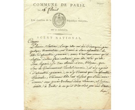 PAYAN CLAUDE-FRANCOIS DE: (1766-1794) French politician, guillotined at the young age of 28 during the Thermidorian Reaction 