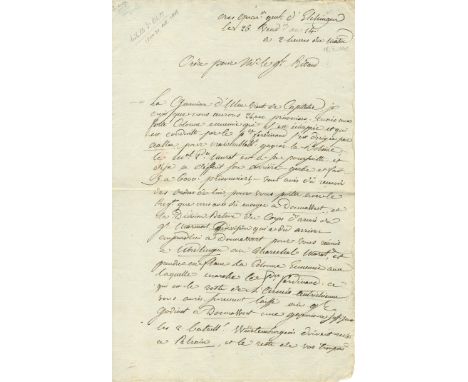 ‘The Ulm garrison has just capitulated’  BERTHIER LOUIS-ALEXANDRE: (1753-1815) French Marshal of the Empire who served during