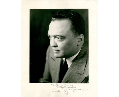 HOOVER J. EDGAR: (1895-1972) American law enforcement administrator, the first Director of the Federal Bureau of Investigatio