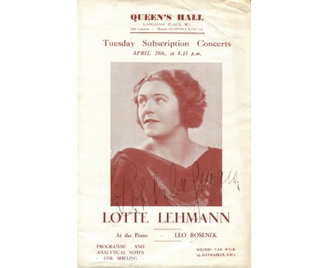 OPERA: Selection of signed cards, concert programmes and flyers, magazine and newspaper photographs, some letters etc., by va