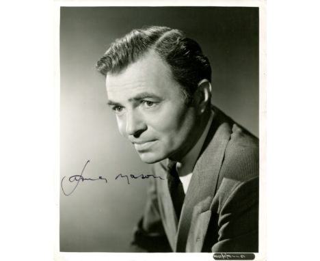 MASON JAMES: (1909-1984) English actor. Signed 8 x 10 photograph, an appealing image of the actor in a head and shoulders pos