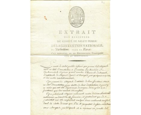 COMITÉ DE SALUT PUBLIQUE: Georges Couthon (1755-1794) French Politician and Lawyer. President of the National Convention 1793