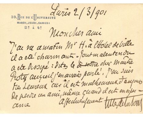 GILLES DE LA TOURETTE GEORGES: (1857-1904) French neurologist and the namesake of Tourette syndrome, whose main contributions