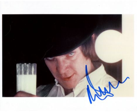 MCDOWELL MALCOLM: (1943-&nbsp;&nbsp;&nbsp;&nbsp; ) English actor. Signed colour 10 x 8 photograph of McDowell in a head and s
