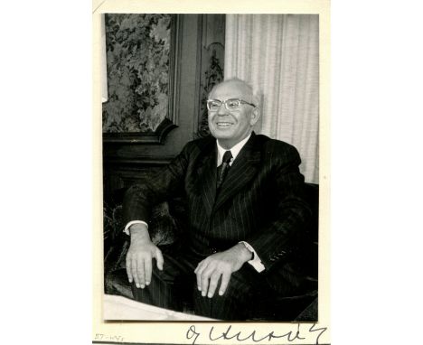 HUSAK GUSTAV: (1913-1991) Czechoslovak politician who served as First Secretary of the Communist Party of Czechoslovakia 1969