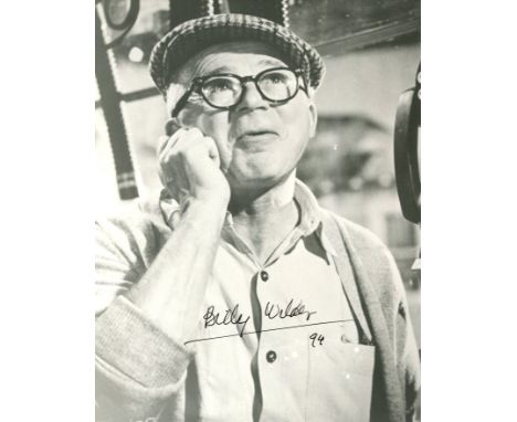 WILDER BILLY: (1906-2002) Austrian-born American film director, Academy Award winner. Signed 7.5 x 10 photograph of Wilder in