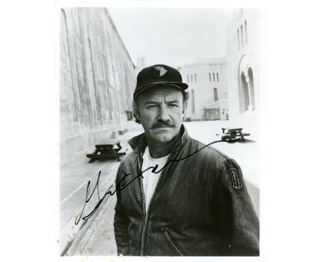 HACKMAN GENE: (1930-&nbsp;&nbsp;&nbsp;&nbsp; ) American actor, Academy Award winner. Signed 8 x 10 photograph of Hackman stan