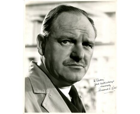 LEE BERNARD: (1908-1981) English actor, remembered for his portrayal of M in eleven of the James Bond films. Signed and inscr