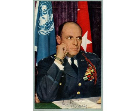 RIDGWAY MATTHEW: (1895-1993) American General of World War II who later served as Supreme Allied Commander Europe 1952-53 and