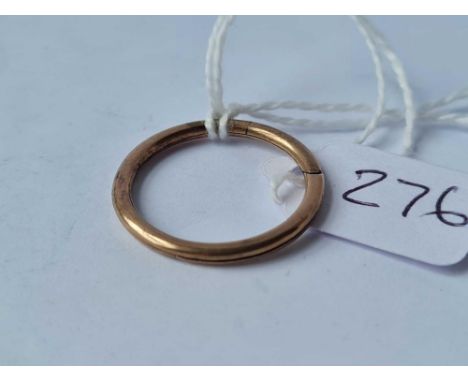 A large Georgian split ring (15ct gold tested) size Q1/2 - 2.3 gms 