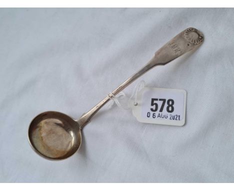 A Georgian Scottish sauce ladle decorated with shell Edinburgh 1826 by M&amp;S 