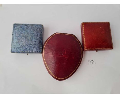 Three Vintage jewellery cases