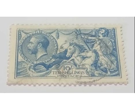 GB SG417 variety Bradbury Wilkinson printing. Scarce blue steel colour (SG specialised listing). Fine used.