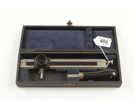 The 'PYROVERSUM' made in England. Flame thermometer with detachable handle in orig box G++