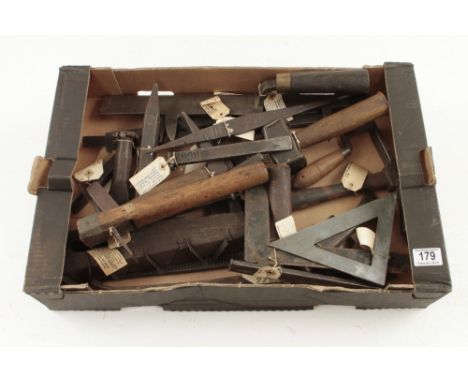 A quantity of stonemasons tools etc 