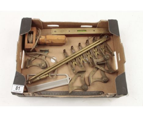 A picture framers corner cramp and four other tools G+