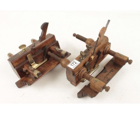 A screwstem sash fillester by FAIRCLOUGH (few chips and cracks) and a sash fillester by NELSON G++ 