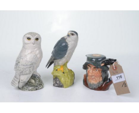 A Collection of Royal Doulton Whiskey decantersTo include 'Rip Van Winkle', D6463, 9cm high, 'Snowy Owl' a Whyte & Mackay dec