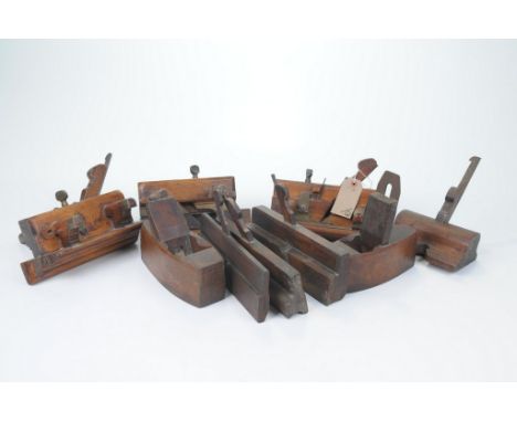 A collection of antique woodworking tools, circa 1872-1950To include various examples including G. Davis plow plane, two Toga