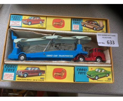 Diecast : Corgi major toys - gift set 28 Carrimore Car Transporter - super item - box with some wear scuffs, inside fine with