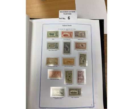 Stamps : Falkland Islands - in hingeless Davo - mint super lot inc 1878 set, 1904 to 5/-.,1921, 1929 to 10/- 1938, 1952, 1960
