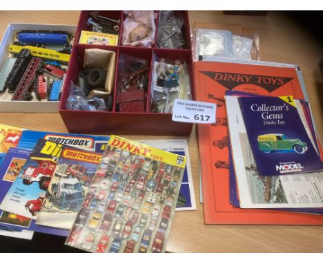 Diecast : Misc inc accessories such as tyres, road signs, people - then Lonestar trains &amp; some vintage Dinky, Matchbox br