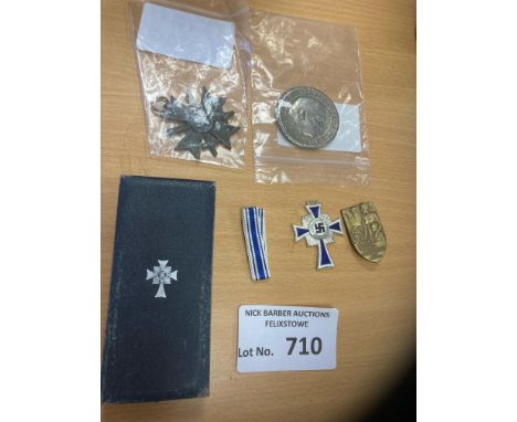 Collectables : Militaria - German item Tannenberg Medal, Mothers Cross, silver, 1st type box &amp; badge - + mercy cross 2nd 