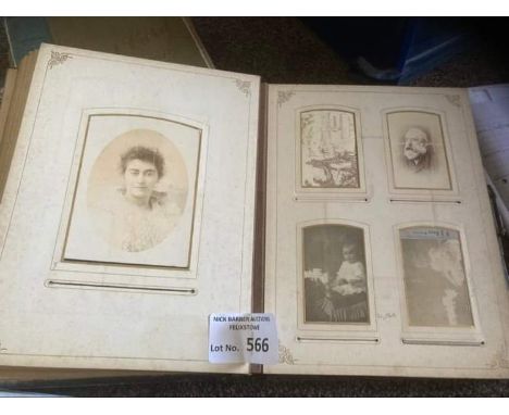 Postcards : Carte de Visite super vintage album - late 1800s Wilkins/White family around 64 cards based Carmarthen, Swansea, 