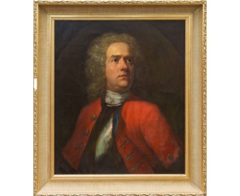 Early 19th century English School oil on canvas - portrait of an Officer, in gilt frame, 74cm x 61cm