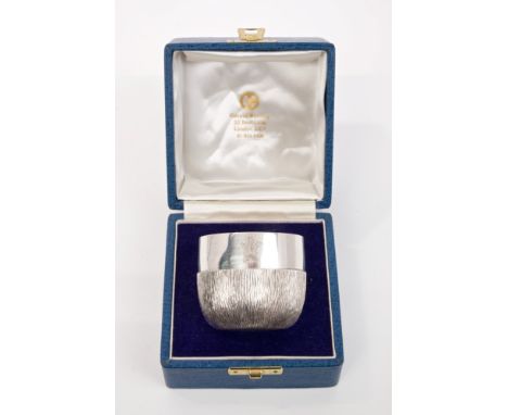 HRH Prince Charles Prince of Wales - fine Royal Presentation Gerald Benney silver cup with engraved Prince of Wales feather c
