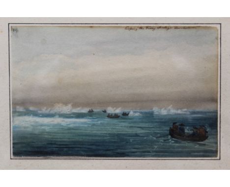 Captain Robert Streatfield R.N. (1786 - 1852), collection of ten topographical watercolours - including views of the Chateau 