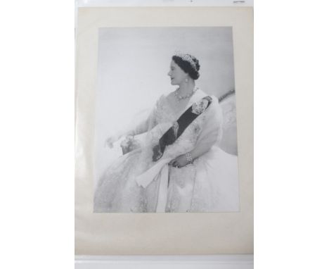 HM Queen Elizabeth The Queen Mother - Cecil Beaton portrait photograph, unframed and sundry Royal photographs.Formerly the pr