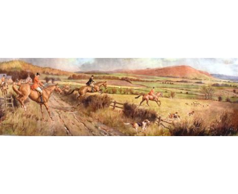 AFTER FRANK ALGERNON STEWART V.W.H. In the Vale below Lushill, colour print, signed in pencil with Fine Art Trade Guild blind