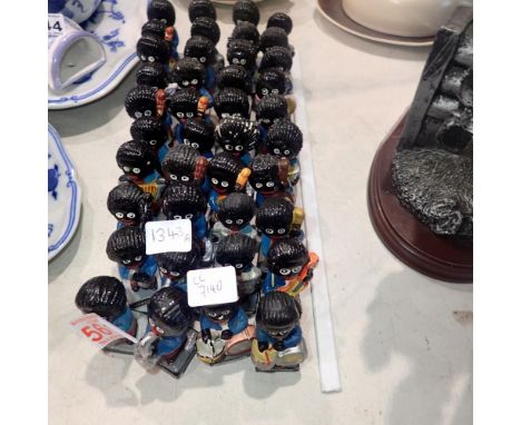Forty mixed Robertsons golly band figures. Not available for in-house P&P Notice from the the-saleroom.com: These items are l