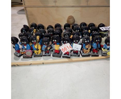 Forty mixed Robertsons golly band figures. Not available for in-house P&P Notice from the the-saleroom.com: These items are l