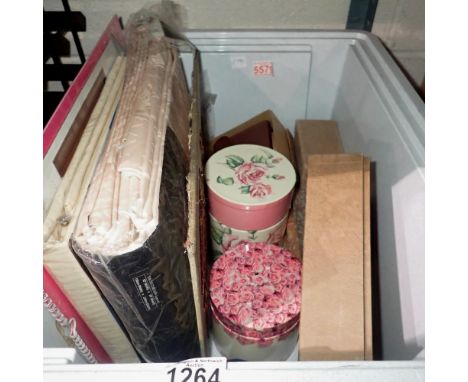 Mixed items including curtains, shot glasses, grooming set etc. Not available for in-house P&amp;P