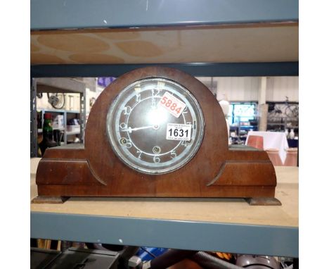 Mantle clock with Westminster chime, pendulum present. Not available for in-house P&amp;P
