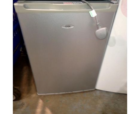 Logik under counter fridge, missing shelves, 44 x 52 x 62 cm. All electrical items in this lot have been PAT tested for safet
