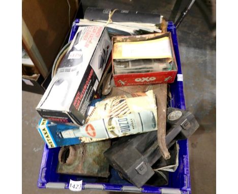 Mixed items to include cast iron signs, lantern, watering can, hand vacuum etc. Not available for in-house P&amp;P