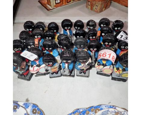 Thirty one mixed Robertsons golly band figures. Not available for in-house P&P Notice from the the-saleroom.com: These items 