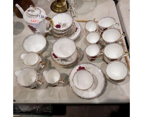 Royal Stafford ceramic floral pattern, part tea service. Not available for in-house P&amp;P